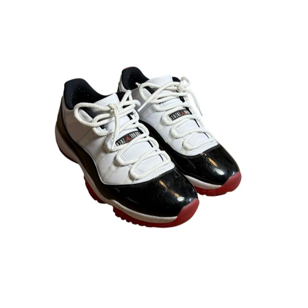Nike Air Jordan 11 Retro Low Concord-Bred Mens 10.5 White/Red/Black AV2187-160
